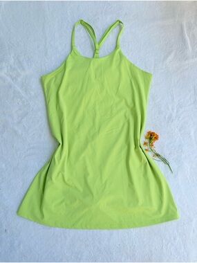 Neon Lime Racerback Tank active Dress